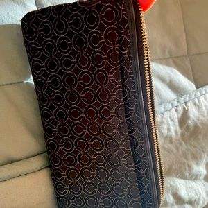 Authentic Coach Monogram black wallet